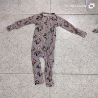 Pyjama bébé en bambou personnalisé avec impression alimentaire, 95% bambou, 5% élasthanne