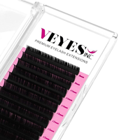 Extensions de cils classiques INC, volume naturel, fabriquées à la machine, cheveux synthétiques de qualité supérieure, véganes, sans cruauté, longueur mixte unique