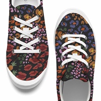 Chaussures en toile décontractées unisexes, logo personnalisé, mode, respirantes, à lacets, légères, POD ODM OEM, textile en coton, été