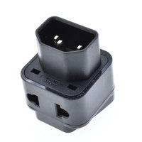 Adaptador de Enchufe Universal Two One Industrial 10A PDU, Enchufe IEC320 C14, Convertidor de Enchufe Eléctrico, CE RoHS para 110-250V