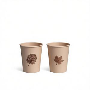 Vaso Desechable Ecológico <span class=keywords><strong>de</strong></span> Papel Kraft <span class=keywords><strong>de</strong></span> Pared Simple Impreso con Logotipo Personalizado para Cafeterías - Product Image 4