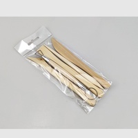 Juego de 5 Herramientas de Cerámica de Madera, Herramientas para Esculpir y Tallar Arcilla, Kit de Herramientas para Modelar Cerámica, para Arte de Cerámica DIY