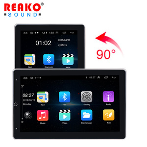 วิทยุติดรถยนต์หมุนได้<span class=keywords><strong>90</strong></span>องศา2 Din,Android 10.1นิ้วพร้อม Carplay GPS WiFi Mirror Link เครื่องเสียงรถยนต์ - Product Image 1