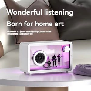 Alta Qualidade M8 Colorido Rgb Lâmpada Vidro Transparente Criativo Wirled Speaker Portátil Ao Ar Livre Hi-fi Stereo <span class=keywords><strong>Sound</strong></span> - Product Image 6