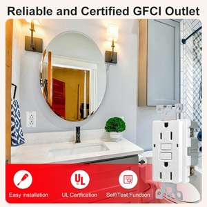 Toma de corriente GFCI dúplex, 120V, 15 amperios, barata - Product Image 5