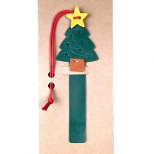 Marcadores de Páginas con Forma de Árbol de Navidad, de Cuero PU, Estilo Moderno, para Regalos - Product Image 3