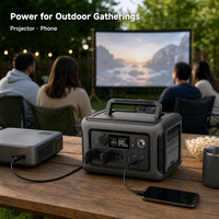 Générateur solaire portable 600W avec panneau 100W - Station d'alimentation rechargeable pour aérateurs de pêche, lampes frontales, détecteurs et bateaux à appâts