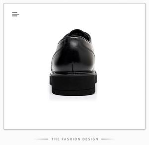 Nouvelles Chaussures Derby Formelles pour Hommes 2025 à Bout Carré, Style Britannique, Légères, Antidérapantes, Respirantes, à Lacets - Product Image 6