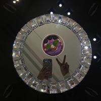 Assiette ronde de luxe en argent avec bordure en verre pour banquet, décoration de mariage, assiettes pour chargeur