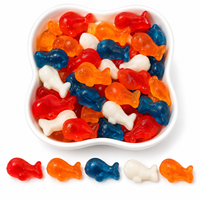 Bonbons Gélifiés Halal en Forme de Baleine, Bonbons Gélifiés Aigres en Gros, Bonbons aux Fruits, Bonbons Nouveauté pour Enfants, Bonbons Personnalisés à Marque Privée, Chinois