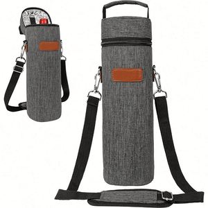 Portable Insulated Single-Pack Red Wine <b>Cooler</b> Bag for Business Travel Outdoor Picnics Classic Fashion Refrigerated Wine Storage - Product Image 2