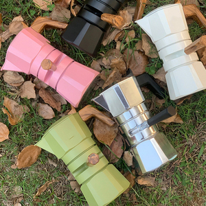 Juego de Cafeteras Moka Estilo Italiano para el Hogar y Jardín, Cocina y Mesa, Cerámica, Vidrio, Metal, <span class=keywords><strong>Cafetera</strong></span> y Tetera - Product Image 4