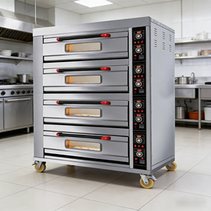 Four à pâtisserie électrique commercial 408D en acier inoxydable, équipement de cuisson de gâteaux de grande taille, four à pizza - Product Image 3