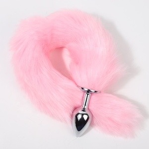 Venta caliente Long Tail Metal Anal Plug <span class=keywords><strong>Fox</strong></span> Tail Anal Sex Toy para parejas y hombres homosexuales - Product Image 4