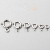 Fermoir à homard rond en acier inoxydable argenté simple, élégant, poli, décoratif, pour la fabrication de bijoux faits main, vente en gros