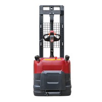 Nouveau transpalette électrique autoporté certifié CE, 2 tonnes, lithium-ion 48V 32AH, hauteur de levage 3m, entraînement AC, roues en PU, mât bi-étages
