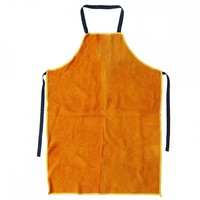 Tablier de soudage en cuir de vachette jaune Soudeur Protection Vêtements Protecteur Gear