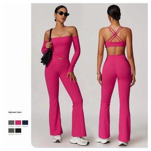 Women's Solid High Waist Hip Lift Training Fitness Yoga Suit Cross Back Sports Set Plus Size <b>Shorts</b> Active Wear Workout Quick - Product Image 1