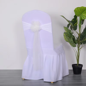 Spandex Chair Sashes <strong>Elastic</strong> Chair Back Flower <strong>Bow</strong> Tie <strong>Wedding</strong> Chair Knot for <strong>Wedding</strong> Party Decoration Hotel Supplies - Product Image 4