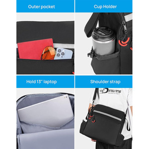 Sac de rangement extérieur de grande capacité pour fauteuil roulant Sac de rangement multifonctionnel pour la rééducation du marcheur - Product Image 4