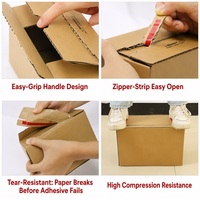 Boîte avion en carton ondulé kraft de luxe, avec logo personnalisé, gaufrage UV, pelliculage brillant à paillettes, ouverture facile, pour vêtements, faible MOQ, réutilisable