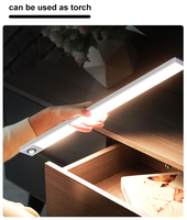 Lemari pakaian dapur kabinet lampu LED, lampu dalam ruangan pesta liburan 3 mode dapat diredupkan 1.5w Sensor cahaya