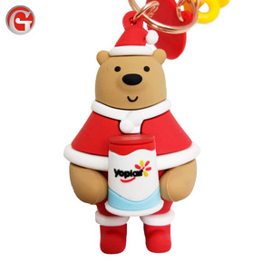 High quality hot selling 3D soft PVC keychain customized keyring for man and women - Product Image 1