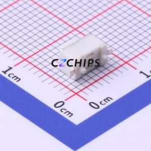 TS-1001T-AC05026 Tactile Switch SMD,6x3.5mm Switch Single Pole Single Throw Rectangle Button 2.6N Vertical Mount - Product Image 2