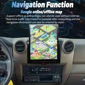 Écran multimédia de voiture Android 12 pouces pour Toyota Land Cruiser LC70 LC75 LC76 2007-2023, navigation GPS, Carplay, Auto 4G WIFI - Product Image 6