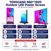 P1.5 P1.8 P2 P2.5 Layar LED Poster Iklan Dalam & Luar Ruangan untuk Toko