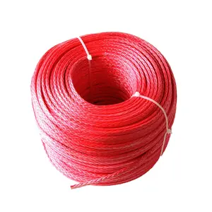 mooring marine supply 12 strands fiber tow winch rope anchor line synthetic uhmwpe rope for sailboat