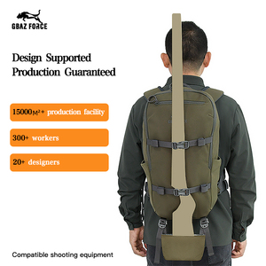 Zaino da caccia unisex GAF 500D in nylon 3L con telaio esterno, tasca per sacca idrica e chiusura a cerniera impermeabile per balestra/arco - Product Image 1