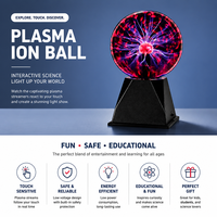 Lampe Plasma Sphérique Statique Classique pour Décoration Intérieure, Commande en Gros Personnalisée, pour Fêtes, Décoration d'Intérieur et Présentation Scientifique