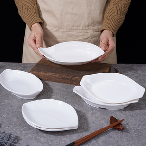 Assiette Originale en Mélamine en Forme de <span class=keywords><strong>Bateau</strong></span> pour Hôtels et Restaurants, Assiette à Snack Spéciale - Product Image 5