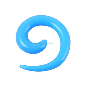 أكريليك ملون حلزوني ثقب الجسم موسع تمديد سدادة الأذن تفتق - Product Image 2