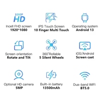 StandbyMe21.5/24/27/32 pouces TV mobile portable sur roule1080 p TV pliable écran tactile intelligent écran LED mobile moniteur Android