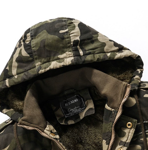 Chaqueta Casual Nueva para Hombre, Estampado de Camuflaje, Ropa Exterior de Algodón, Manga Larga, Chaqueta con Capucha a la Moda, Forro Polar - Product Image 4