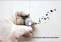 Porte-clés personnalisé avec logo, mulet dessin animé petit âne, son et lumière, en ABS, design mignon, pendentif LED clignotant avec son d'âne