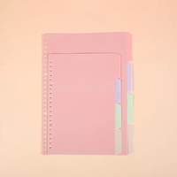 Libreta de Hojas Sueltas B5, Índice de Colores PP, Pestañas de Categoría de Color Sólido, Separadores de Páginas, Papel Divisor, Impresión UV, Marca SY