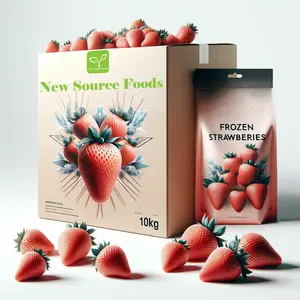 Harga terbaik Strawberry jumlah besar IQF Frozen Strawberry harga rendah untuk jus dan toples selai grosir