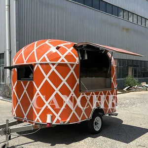 Chariot de restauration mobile 3m pour hot-dogs, kiosque alimentaire, barbecue de rue, burgers, à vendre - Product Image 1