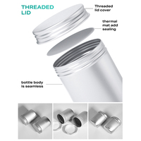 Boîte alimentaire en métal, produits de santé, emballage de capsules de médicaments, pot de poudre de protéines, boîte en aluminium à double paroi