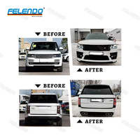Nouveau modèle de pièces de carrosserie de voiture kit de carrosserie pour range rover vogue l405 2013-2017 mise à niveau vers 2018-2019 svo l405 kit de carrosserie lifting