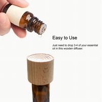 Bouchon en bois écologique durable biodégradable de conception d'innovation pour le diffuseur de bouteille d'huile essentielle