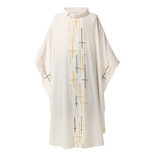 Costume da chiesa monaco prete mantello monaco abito croce stampa cristo ministro clero uomo abito mantello <span class=keywords><strong>Anime</strong></span> <span class=keywords><strong>costumi</strong></span> per adulti - Product Image 6