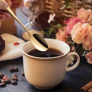 Bulk Gold Plated Stainless Steel Cutlery Set Mirror Polished Flatware 18/0SUS Dinner Spoon Fork Knife Dessert Spoon for Wedding - Product Image 5