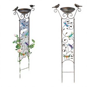 Décorations d'extérieur personnalisées en fer forgé vintage, sur le thème des animaux, robustes, modernes, faites à la main, avec revêtement en poudre, couleur bronze - Product Image 4