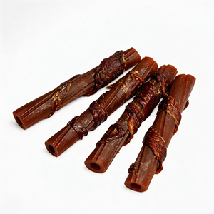 Friandises pour chiens Pal's Delight 6" saveur beurre de cacahuète naturel enroulées avec du vrai poulet 4CT 180g en peau de porc - Product Image 5