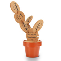 Sous-verres personnalisés en bois de sublimation de dessous de verre en liège vierge pour boissons