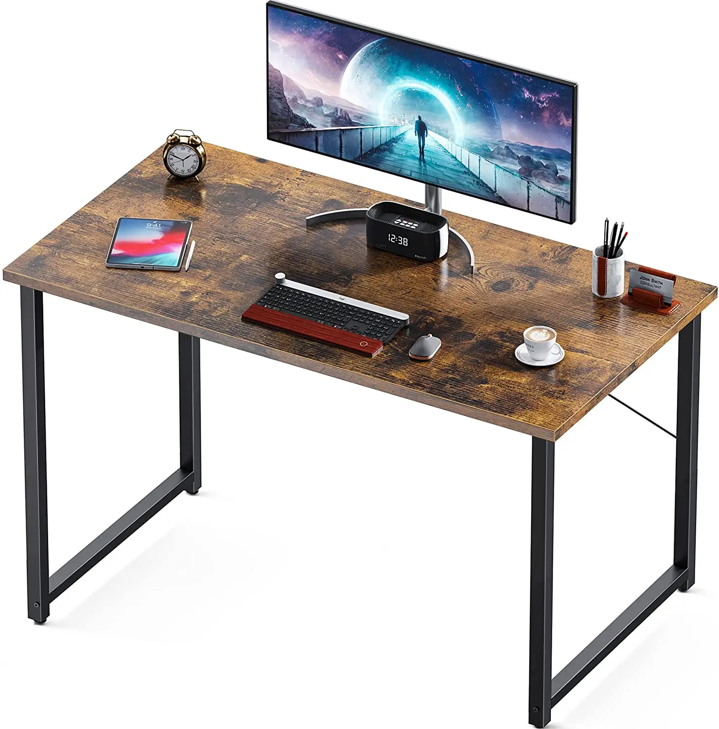 Computer Desk Study Table for Small Spaces Home Office 40 Inch Rustic Student Writing